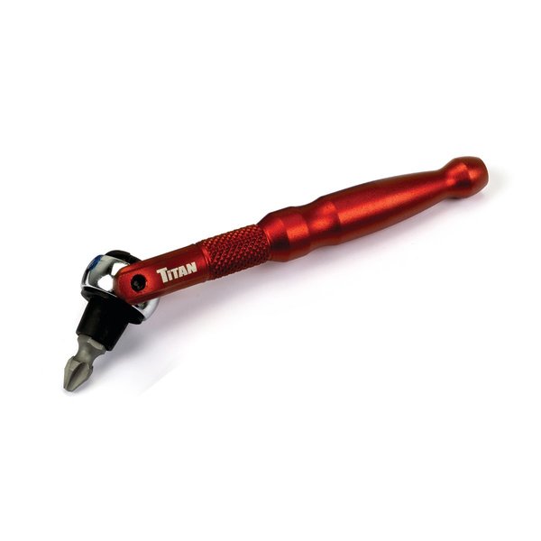 Titan 14 in  Drive Aluminum Swivel Head Micro Bit Driver TIT11321